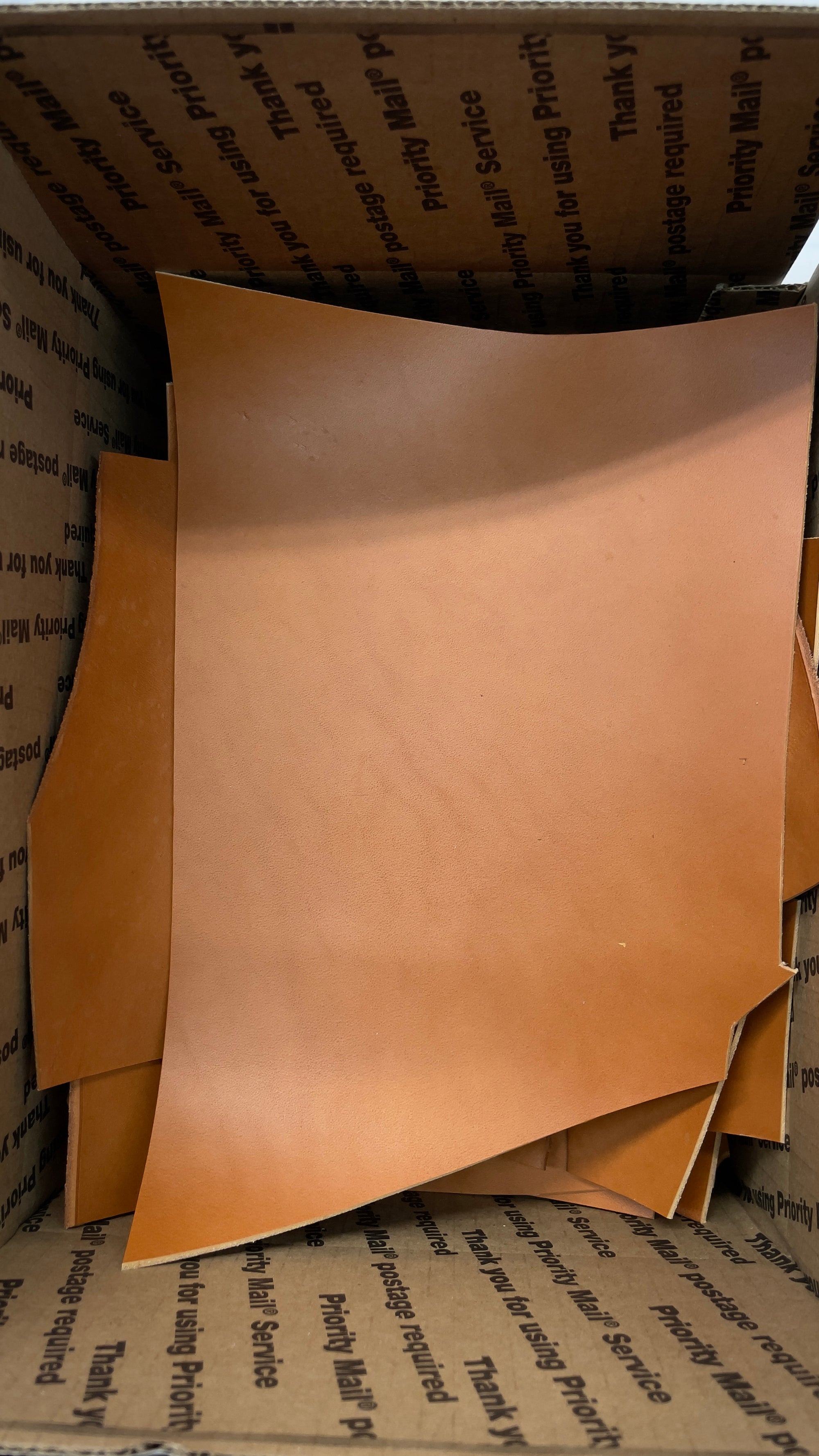 Large Box Leather Scraps (4.5/5oz)