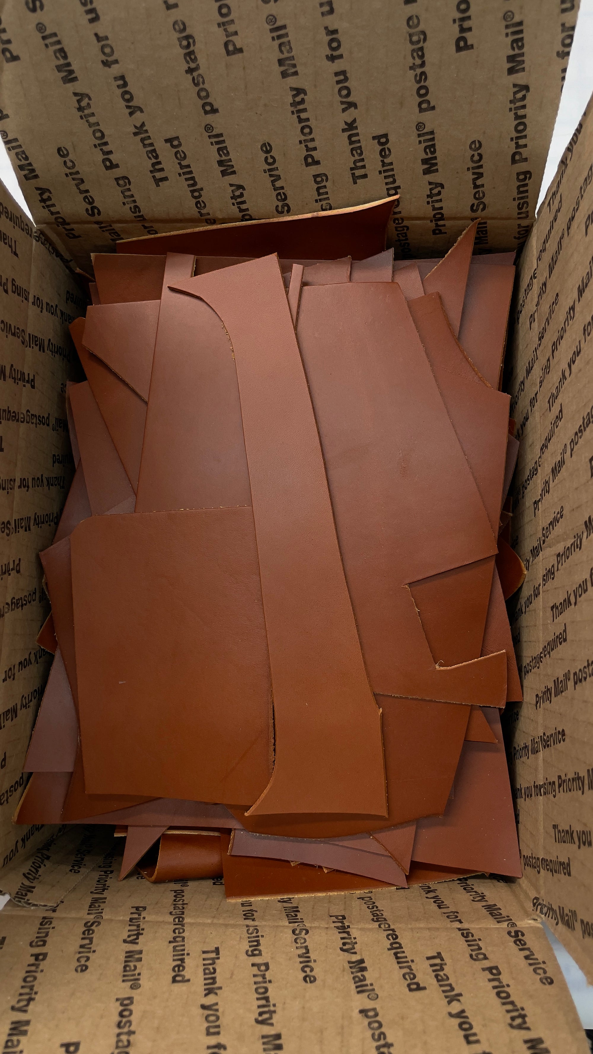 Large Box Leather Scraps (4.5/5oz)