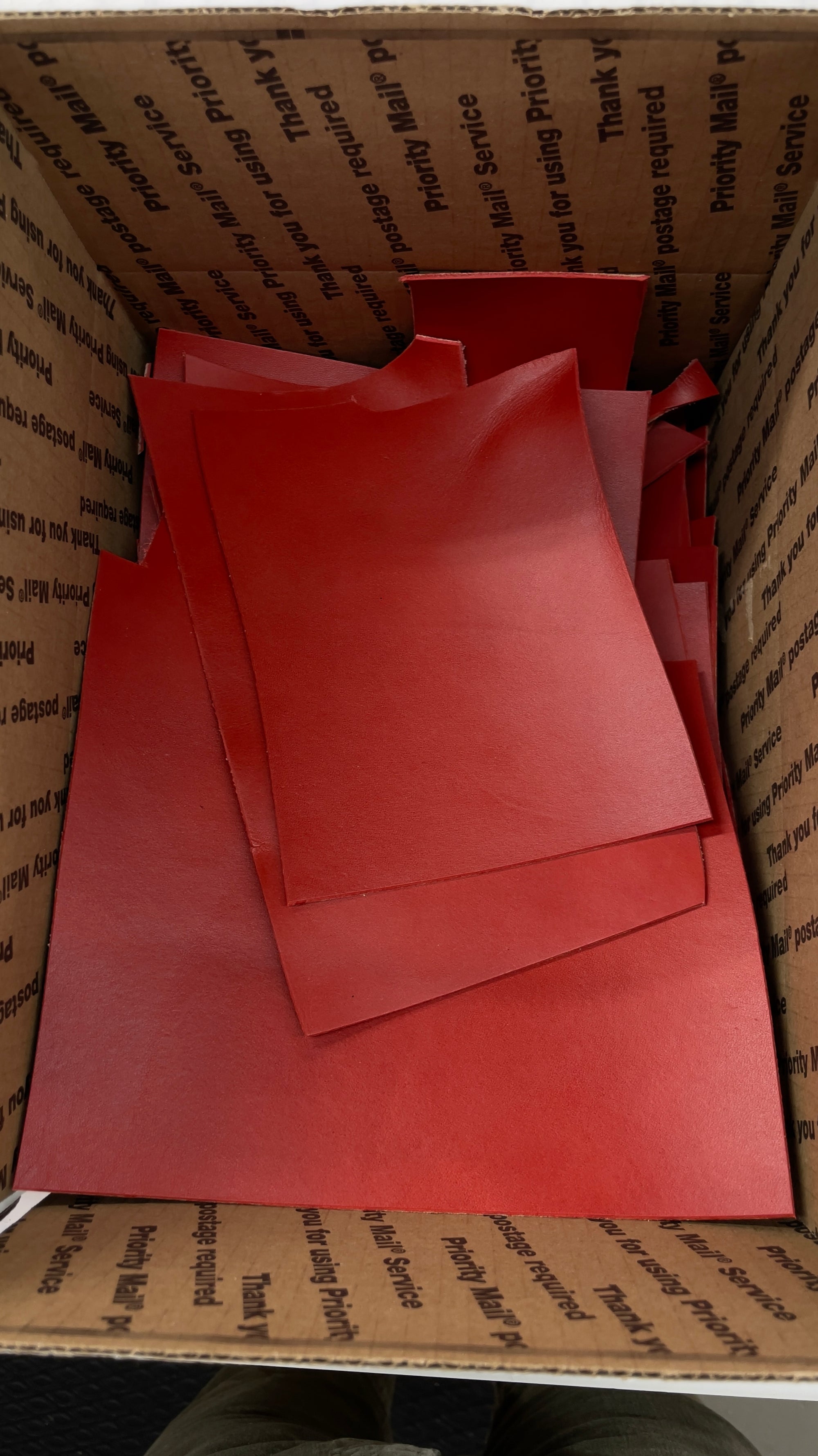 Large Box Leather Scraps (4.5/5oz)
