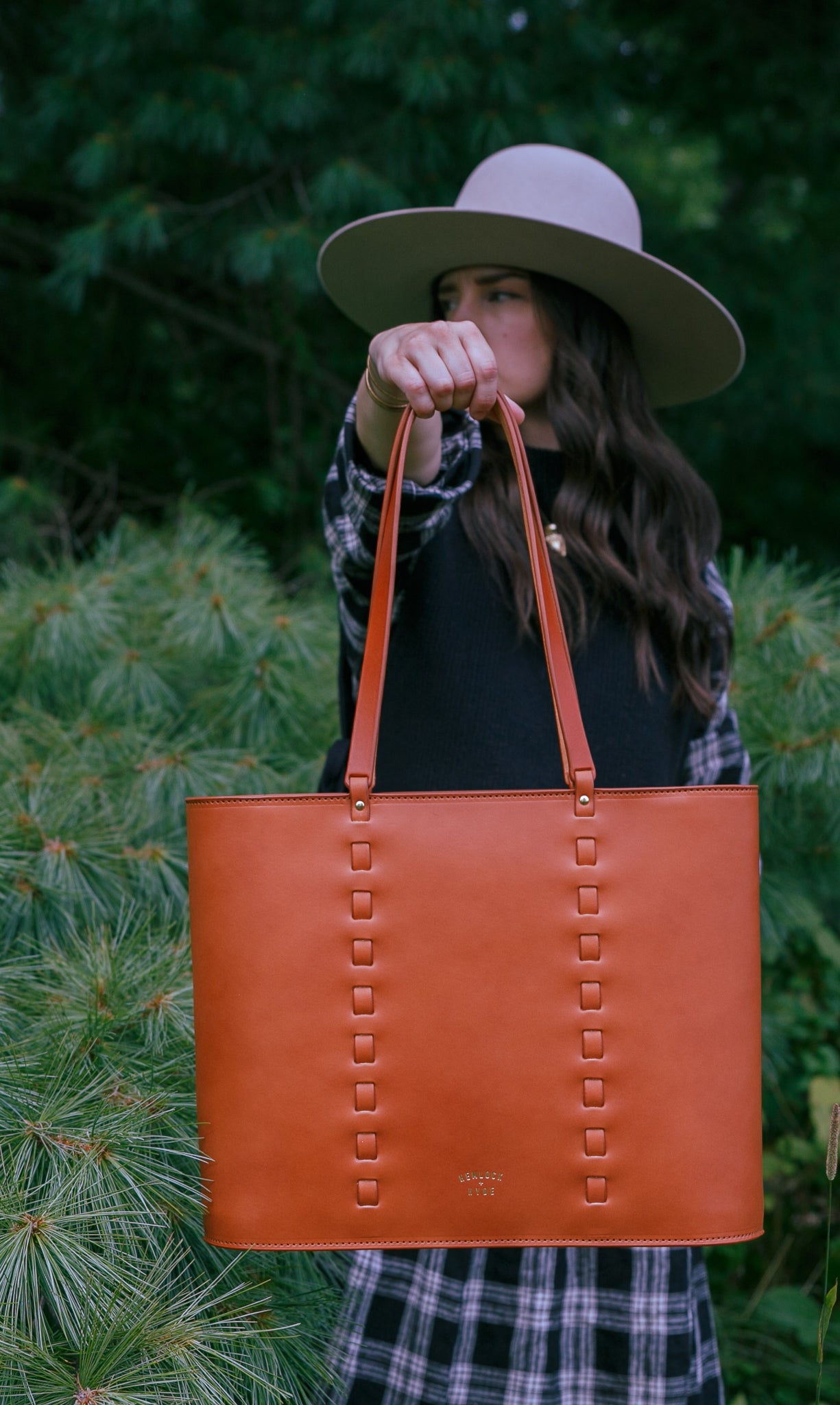 Hyde Stripe Tote Tan Hyde Stripe