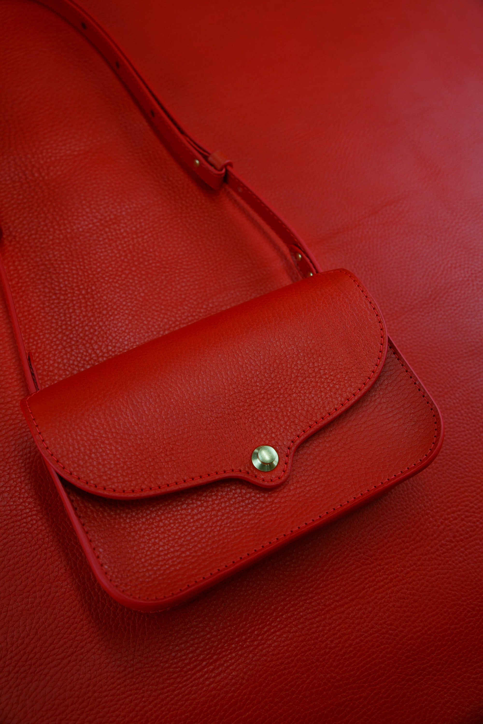 Lined Maeve Crossbody: Limited Run: Red Pre-Order