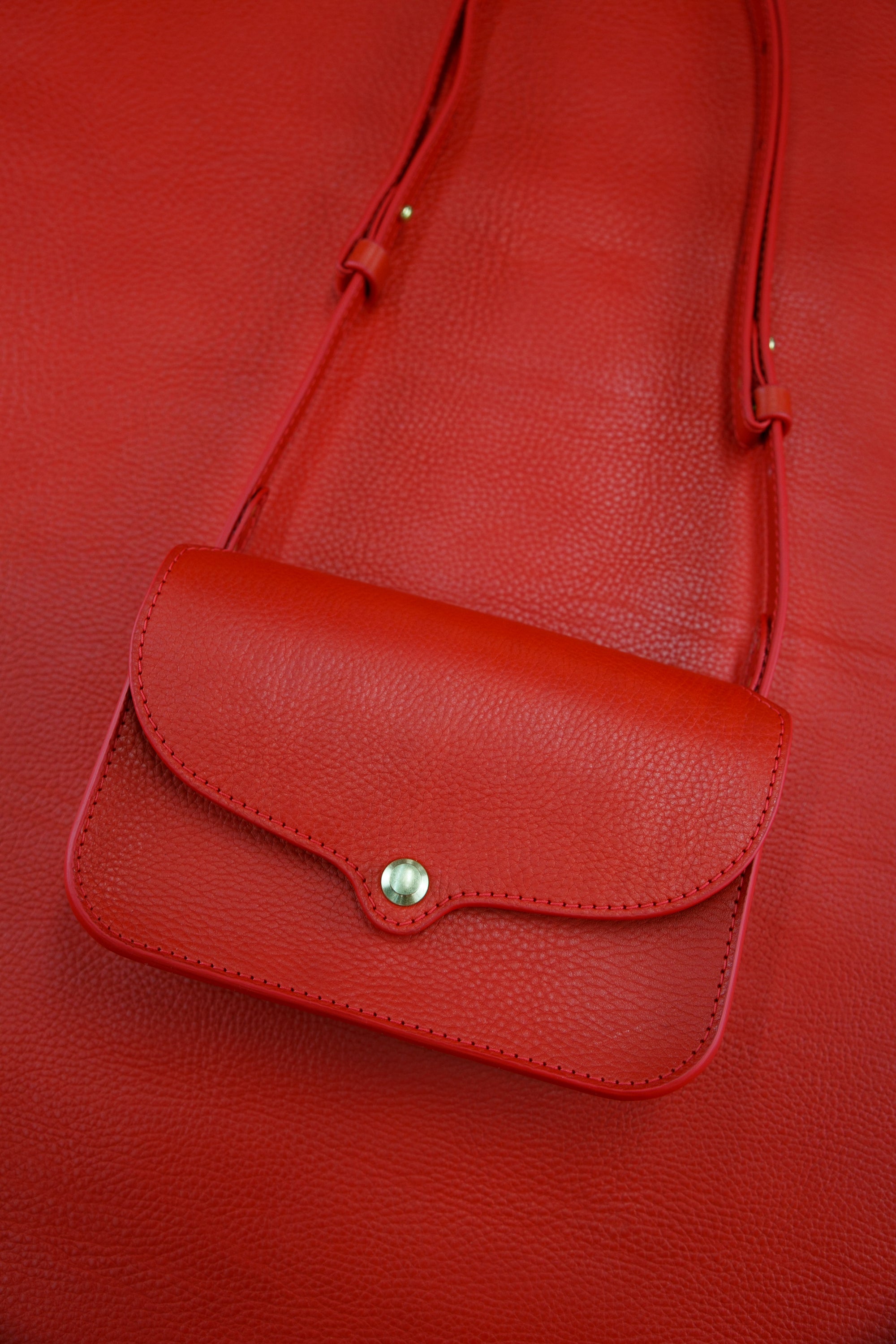Lined Maeve Crossbody: Limited Run: Red Pre-Order