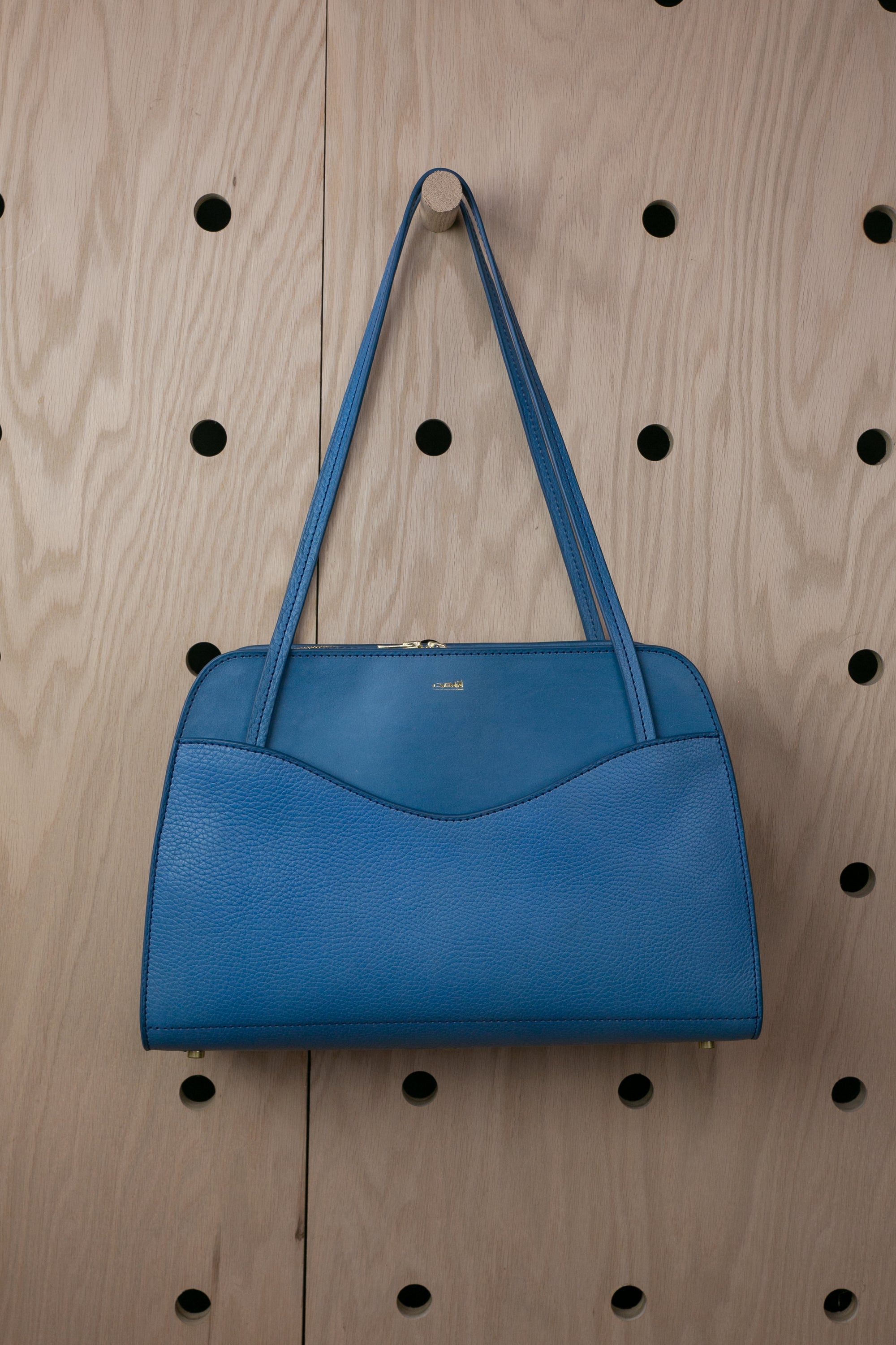 Berkeley Day Bag: Cerulean: Monogram Mistake