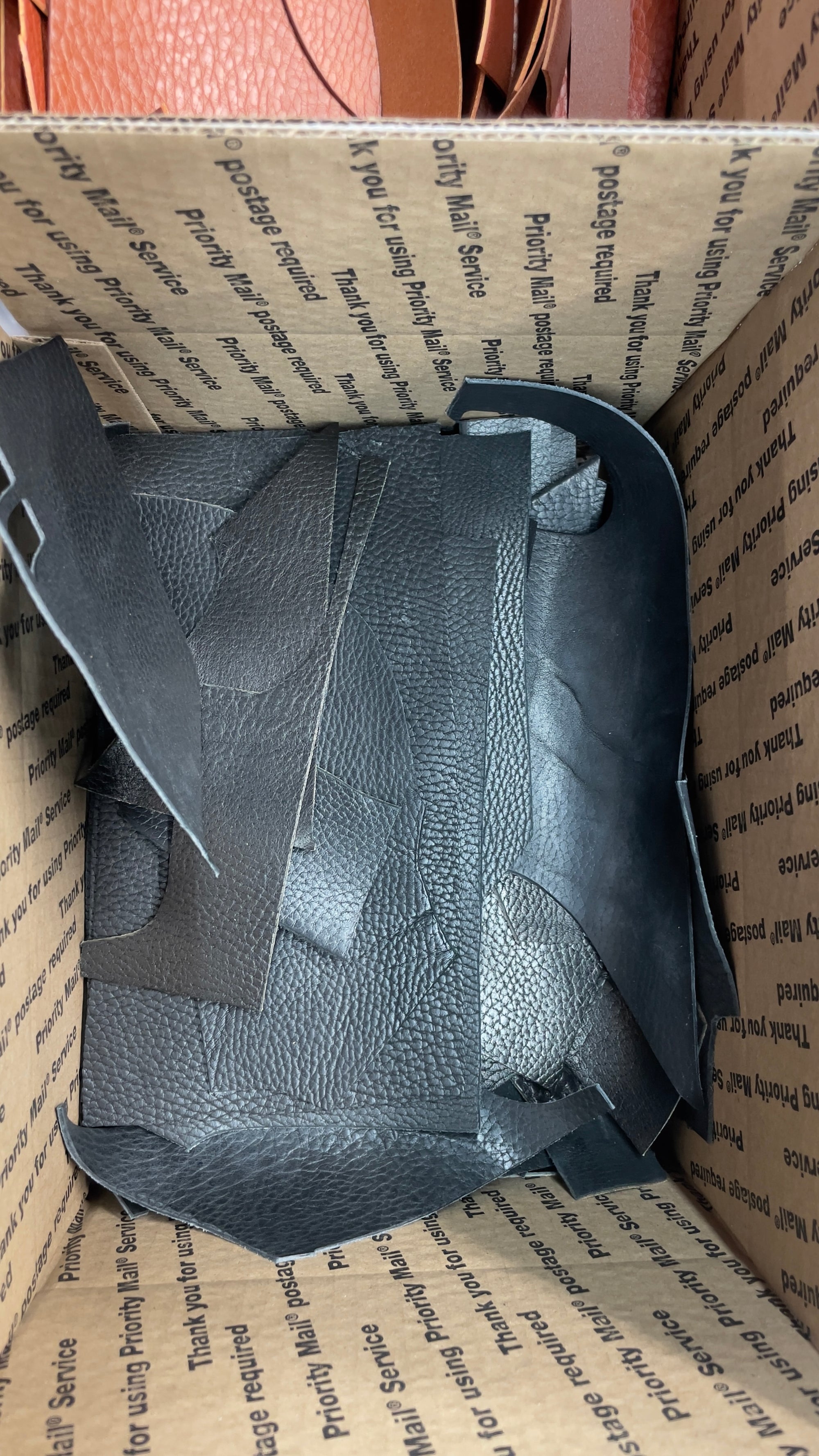 Large Box Leather Scraps (4.5/5oz)