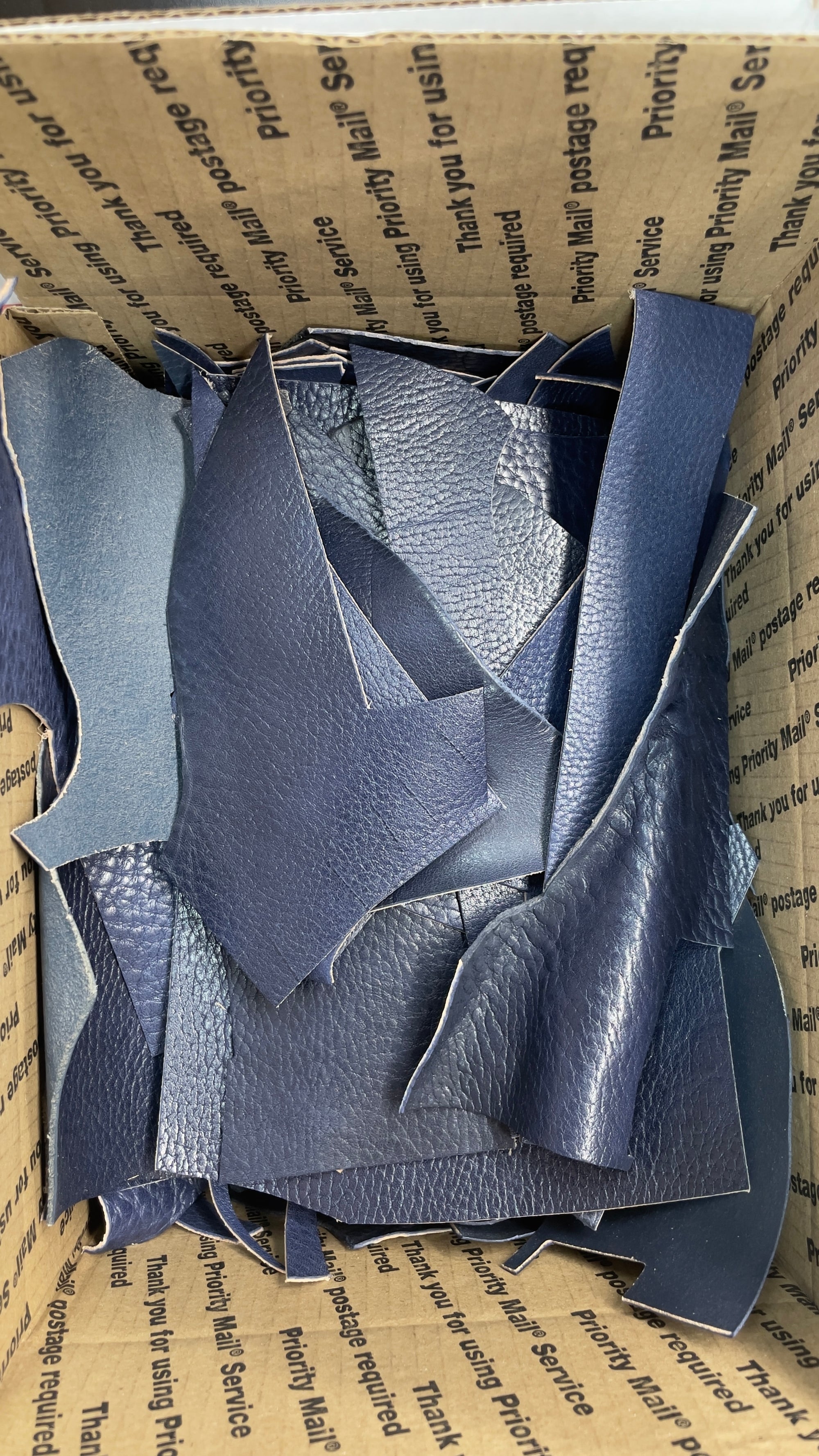 Large Box Leather Scraps (4.5/5oz)